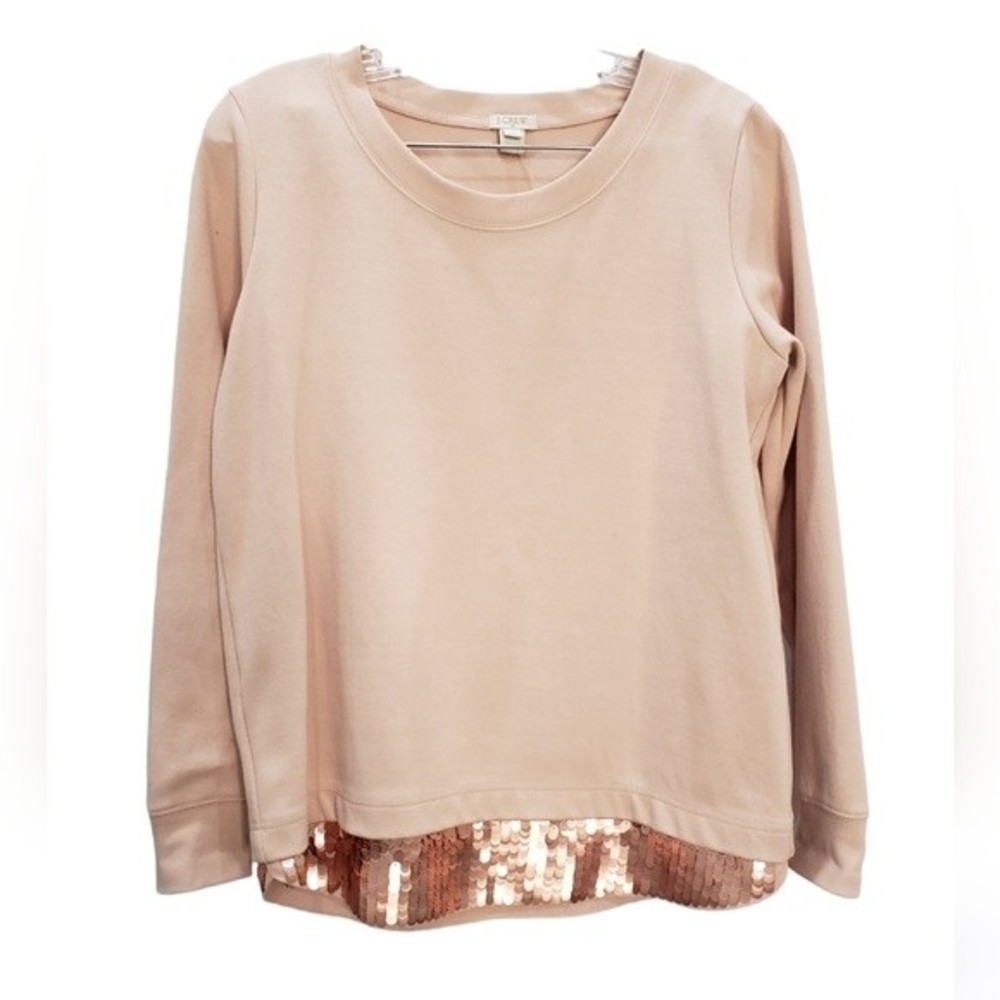J.Crew Sequin trim sweatshirt | Size S